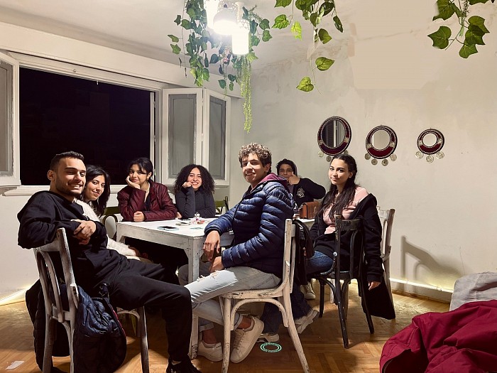 Warm nights at our workspace.